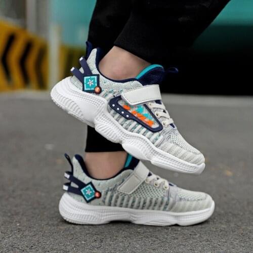 2021 Fashion New Kids Running Sneakers Boys Breathable Mesh Sport Children Shoe Boy Lightweight Casual Shoes for Child Autumn