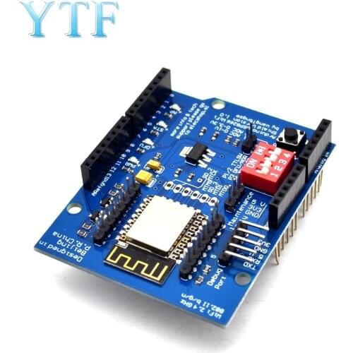 ESP8266 ESP-12 ESP-12E UART Wifi Wireless Shield Development Board For Arduino Mega R3 Module Mega 3.3V 5V TTL Interface one