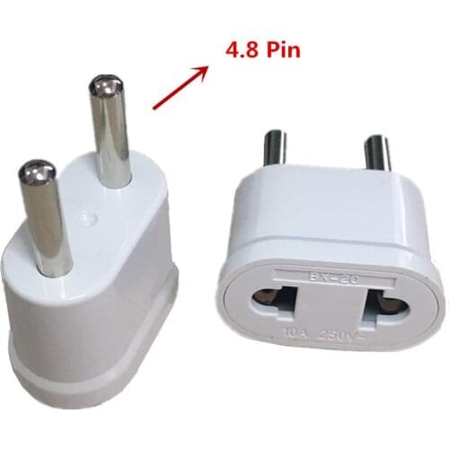 EU KR Plug Adapter Japan US To EU Euro European Travel Adapter Electric Plug Power Cord Charger Sockets Outlet