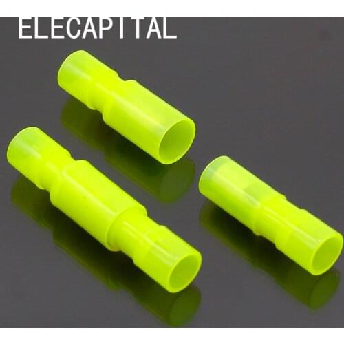 FRFNY+MPFNY 50PCS Bullet Shaped Female Male Insulating Joint Wire Connector Electrical Crimp Terminal for 12-10 AWG Yellow