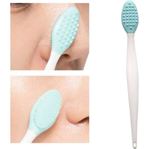 Beauty Skin Care Wash Face Silicone Brush Exfoliating Nose Clean Soft Skin-friendly Blackhead Removal Brush Tool Dropshipping