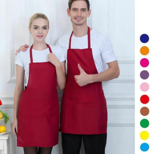 Women Men Waterproof Kitchen Apron Chef Butcher BBQ Cooking Sleeveless Cotton Linen Aprons for Men Women Home Cleaning Tools