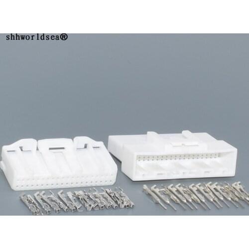 Worldgolden 0.7mm 40pin for Toyota Corolla dashboard male female plug of 1674312-1 auto wiring harness unsealed connector