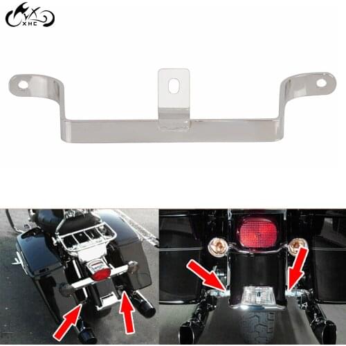 Motorcycle Chrome Saddlebag To Fender Support Bracket For Harley Touring Road Electra Street Glide FLTR FLHT FLHX Road King FLHR