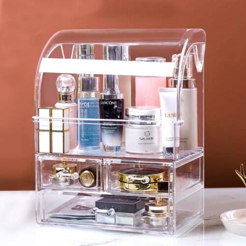 2/3 Layer Plastic Comestic Storage Box Makeup Organizer Brush Storage Box Jewelry Case Sundries Holder Jewelry Organizer Box