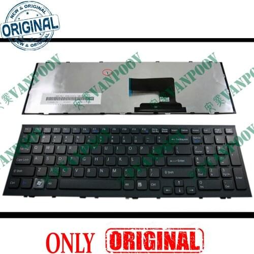 Genuine New Notebook Laptop keyboard for Sony Vaio VPC-EH VPCEH PCG-71911L PCG-71912L PCG-71913L PCG-71914L Black - V116646E US
