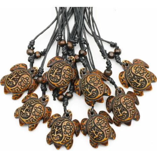 Wholesale 12 pcs Tribal Island Taino Style Sun Smile Frog Surfer Sea Turtle Charms pendant necklaces Amulet Gift MN173