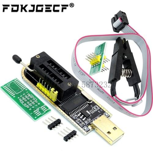 CH341A 24 25 Series EEPROM Flash BIOS USB Programmer Module + SOIC8 SOP8 Test Clip For EEPROM 93CXX / 25CXX / 24CXX DIY KIT