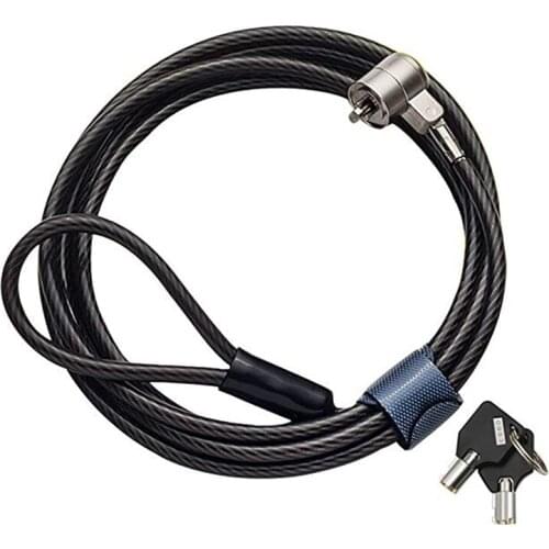 Anti-Theft Notebook Laptop PC Computer Desk Key Security Lock Chain Cable With 2 Keys Laptop Cable Lock