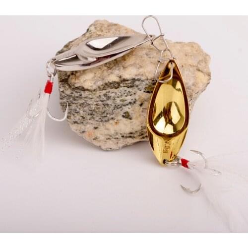 Special price for fishing lure spoon 5g 7g 10g 15g 20g gold/silver bass lure catfish black fish spoon lures fly fishing