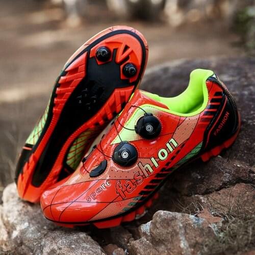 Self-Locking MTB Cycling Shoes Profrssional SPD Cleat Pedal Men Outdoor Breathable Cheap Bike Shoes Road Bicycle Racing Sneakers
