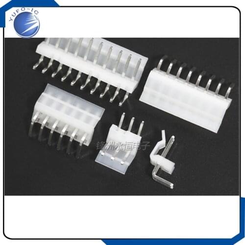 50pcs 2/3/4/5/6/7/8/9/10/11/12P pin Header 3.96MM male Terminal CH3.96 Connectors PH-A right angle pins 90 degree