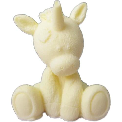 Silicone animals mold for soap 3D Cute unicorn silicone cake molds fondant mould chocolate mousse candle resin clay molds