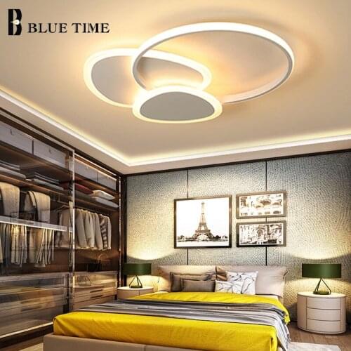 Modern Home Coffee&White Frame LED Ceiling Lights For Dining Room Bedroom Living Room Kitchen Fashion Acrylic LED Ceiling Lamps