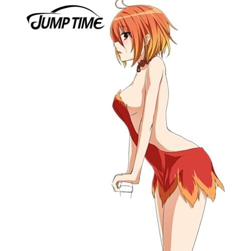 JumpTime 13cm x 5.8cm Super Sexy Car Stickers Anime Salama Render Vinyl Car Decal Window Wiper Tailgate Styling