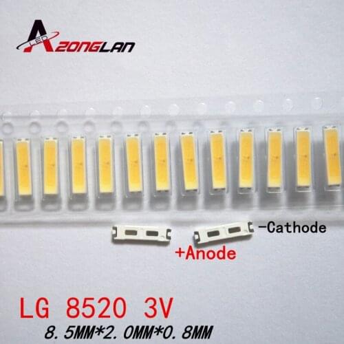 2000PCS FOR LG SMD 8520 LED Backlight 0.5W 8520 3V Cool white 50-55LM TV Application