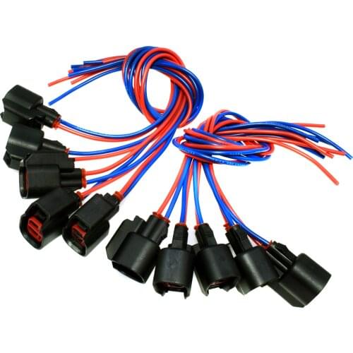 Harness Connector Pigtail for Fuel Injector For Chevrolet Ford Dodge Jeep Chrysler Lincoln Mercury S824 1P1344 PT2160 WPT-1051