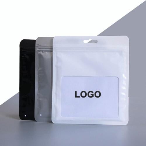 10 pcs 14 wire Suspended Self Sealing Storage Bag Jewelry Bag Socks Underwear Clothing Bag Mask Bag Packaging Bag Custom LOGO