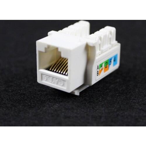 100pcs High-quality six-class computer network module RJ45 network cable information module