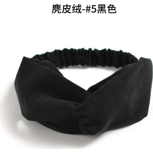 2020 Fashion Womens Floral Printed Cross Knot Headbands Plaid Elastic Hair Bands Turban Girls Makeup Hair Accessories Headwear