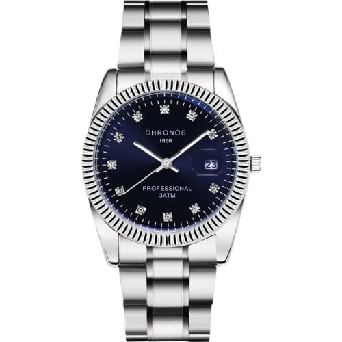Men Quarz Watches Top Brand Luxury Clock Sport Stainless Steel Waterproof Watches Men Relogio Masculino