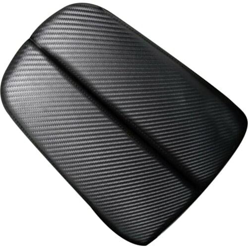 Carbon Fiber Look Center Console Armrest Cover For BMW X5 E70 X6 E71 2008-2013 Leather Material Armrest Covers