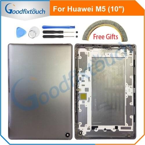 For Huawei M5 CMR-AL09 CMR-W09 Back Cover Battery Cover With Power Volume Button Back Housing For Huawei M5 Repair Parts