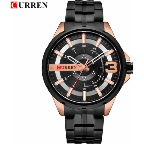 CURREN 8333 Relogio Men Watches Fashion Blue Man Watch Luxury Brand Waterproof Quartz Analog Wrist Watch Men Reloj Hombre