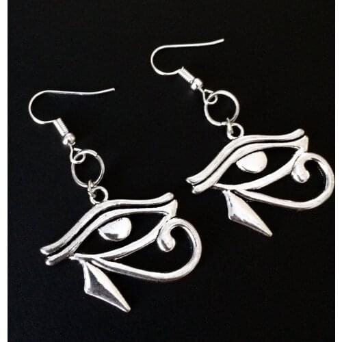 Egyptian Eye of Horus Dangle Earrings Tibetan Charms Egyptian Jewellery Gift
