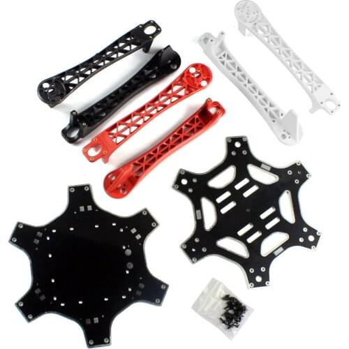 F05114 F550 Hexa-Rotor Air Frame FlameWheel Kit 550 mm As For KK MK MWC MultiCopter Hexacopter UFO Heli + FS