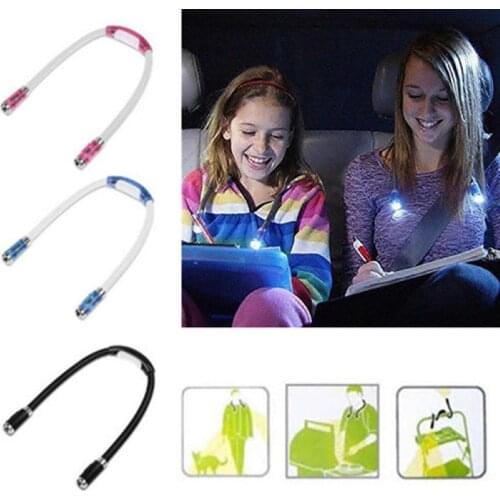Flexible Handsfree LED Neck Light Book Reading Lamp Night Flashlight Camping Light B99