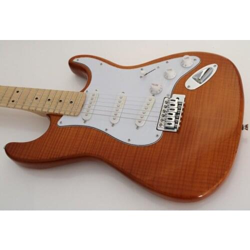 Custom electric guitar, maple finger plate, 3 pickup, white guard plate, provide customized, free delivery