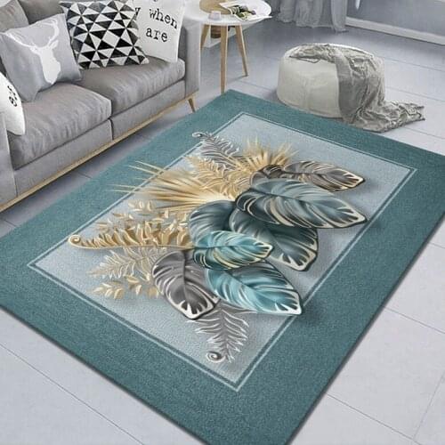 Carpet Living Room Bedroom Large Area Printed Carpets Sofa Coffee Table Floor Mat Household Modern Simple Machine Washable Rugs
