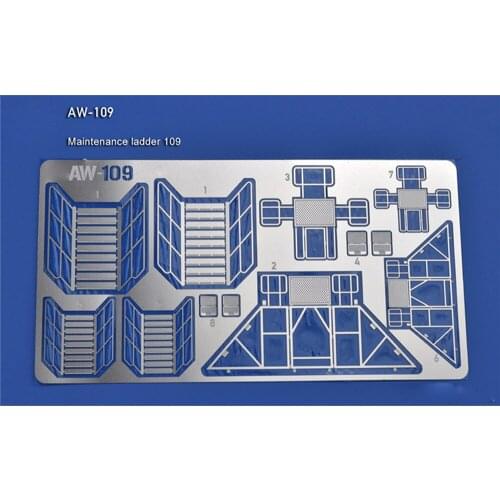 Photo Etch Maintenance Ladder Guardrail Etching Parts for Gundam Maintenance Ladder Photo-etched Sheets AW109 AW110