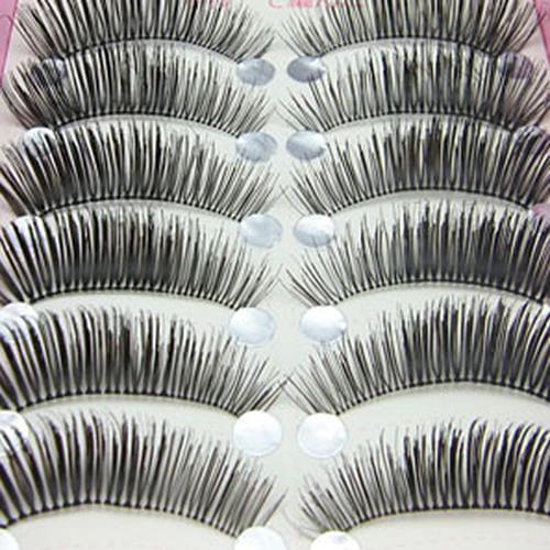 10 Pairs Natural Long Thick False Eyelashes Beauty Makeup Eye Lashes Extension Lashes Natural False Eyelashes Dramatic Volume