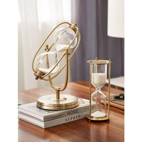 Nordic Modern Ornaments Light Luxury Creative Personality Sand Clock Timer