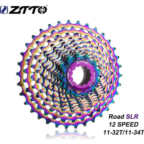 New ZTTO Road Bike12 Speed 11-32T 11-34T Cassette Ultralight Freewheel 12s freewheel Steel CNC 12v K7 Road Gravel Bike Parts