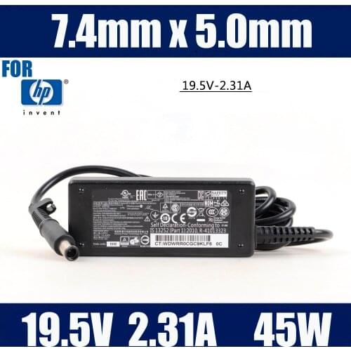 Original 19.5V 2.31A 45W FOR HP Folio 9470M laptop power supply AC adapter charger 744481-003 744893-001 HSTNN-DA40 7.4x5.0mm