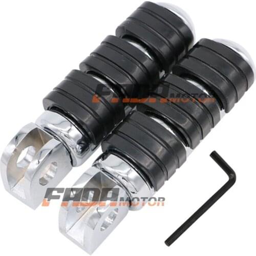 Front Foot Pegs Footrest for Kawasaki Ninja 250R EX300 650 ZX-6R 7R 9R 10R 11 12R 14R ZZR1400 Concours 1400GTR Z1000 00+ (120)