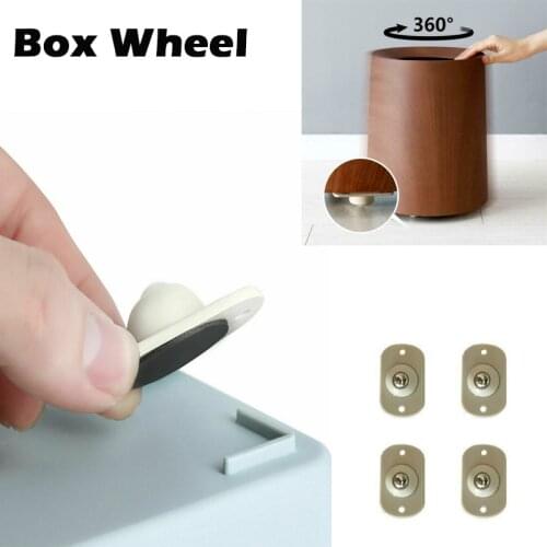 360Degree Storage Box Rail Rotatable Casters Running Wheel Furniture Plastic Directional Wheel Organization Accessories Dropship