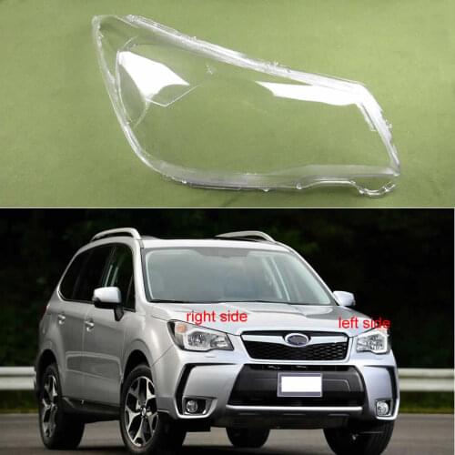 For Subaru Forester 2013 2014 2015 2016 2017 2018 Transparent Plexiglass Mask Front Headlight Shell Lamp Shade Cover Glass