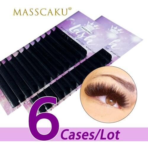 6case/lot Wholesale 8-20mm easy fan eyelash C CC D DD all size easy fanning blooming flower lash with your logo eyelash package