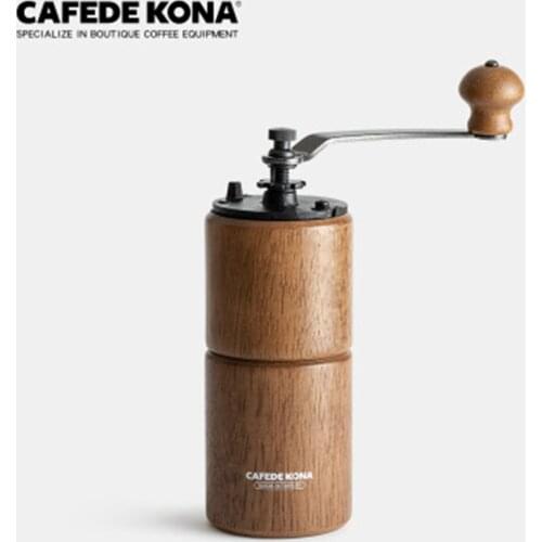 CAFEDE KONA manual coffee grinder 25g portable Mini Coffee milling machine Adjustable coffee bean mill for office kitchen