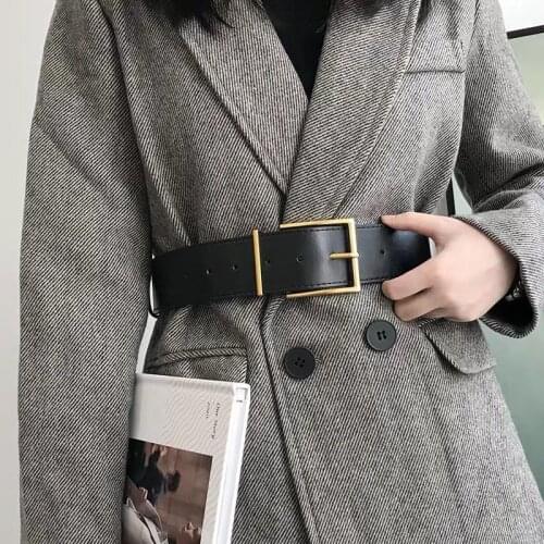 With coat wide belt all-match fashion girdle female skirt autumn wide belt female student decoration