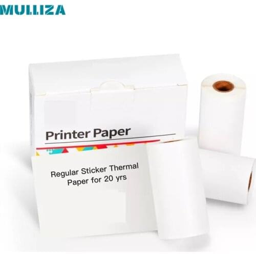50mm * 3.5m white background black characters 20-year three proof self-adhesive pocket printer thermal label printing paper