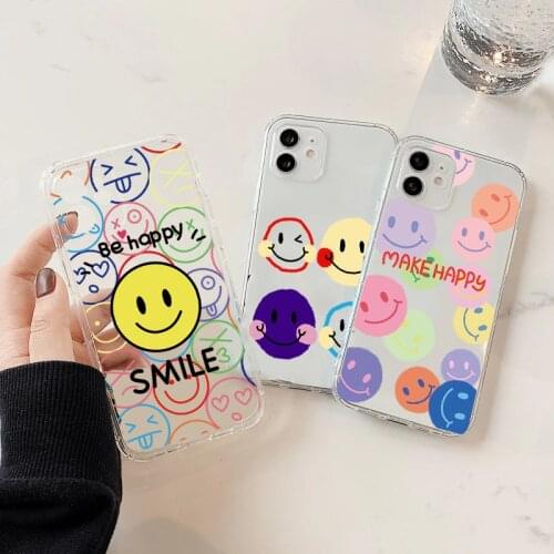 Cartoon Smile Case For Samsung Galaxy M31S M31 M51 M30S S20 FE Ultra S10 S9 S8 Plus S10e S7 Edge J5 J6 J7 Soft TPU Silicon Cover