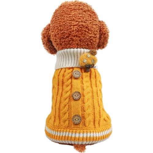 Turndown Collar Buttons Two-legged Warm Cute Winter Dog Clothes for Chihuahua Teddy Outfit Pet Apparel Ropa Para Perro Mascotas