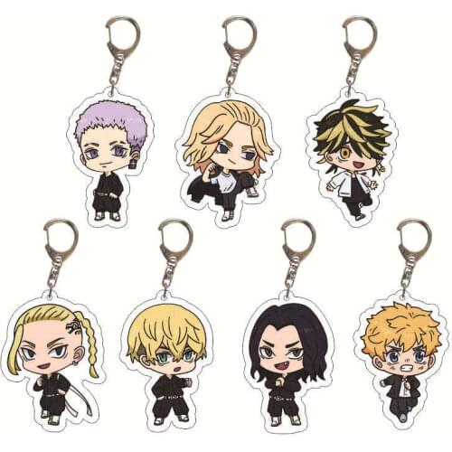 Tokyo Revengers Keychain Manjiro Takemichi Hinata Atsushi Chibi Kawaii Pendant Anime Keychain Tokyo Revengers Anime Cosplay