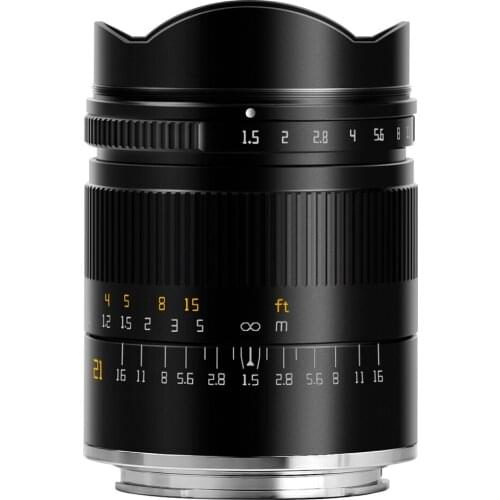 TTArtisans 21mm F1.5 full frame Lens for Canon EOS R camera Sony E mount Nikon Z mount Lecia Sigma L mount camera body A7R