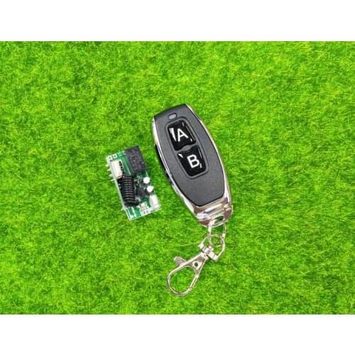 Universal DC 12V mini wireless radio remote control switch system 2A relay receiver transmitter 433mhz LED
